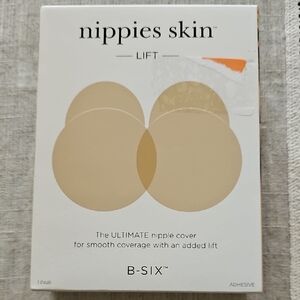 Nippies Skin Lift Silicone Adhesive Nipple Covers Size 2 L/XL D+ Cups Creme